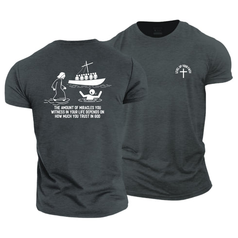 Men's Level Up Your Faith Cotton T-Shirt